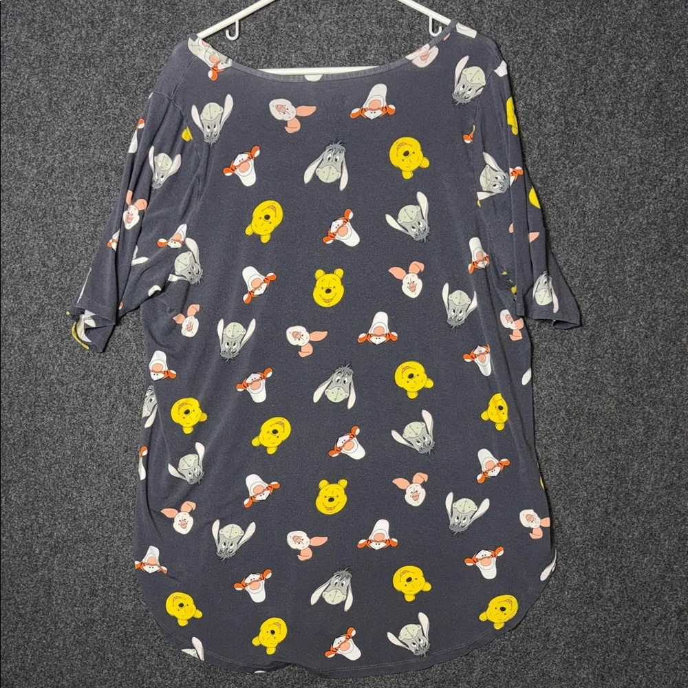 Disney Women's Charcoal Sleep Top with Character Print 3 - Picture 6 of 6